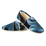 Blue Viper Snake Print Casual Shoes