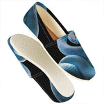 Blue Viper Snake Print Casual Shoes