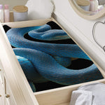 Blue Viper Snake Print Changing Pad Cover