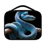 Blue Viper Snake Print Classic Bible Case