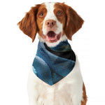 Blue Viper Snake Print Dog Bandana