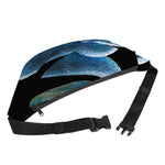 Blue Viper Snake Print Fanny Pack