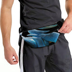 Blue Viper Snake Print Fanny Pack
