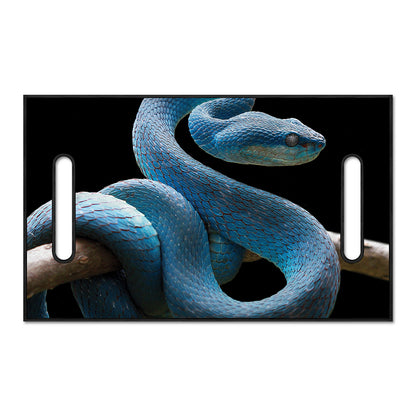 Blue Viper Snake Print Golf Cart Seat Cover