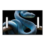 Blue Viper Snake Print Golf Cart Seat Cover