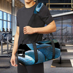 Blue Viper Snake Print Gym Bag