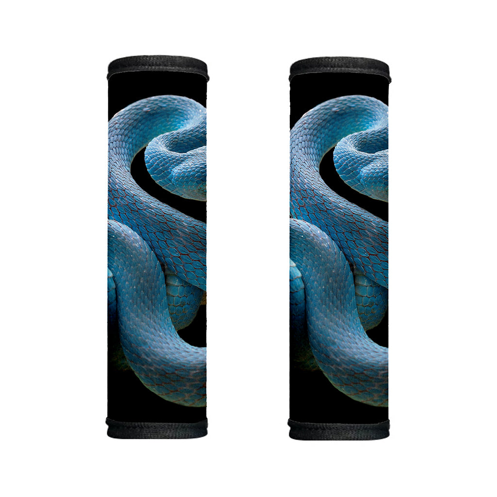 Blue Viper Snake Print Handle Covers