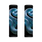 Blue Viper Snake Print Handle Covers