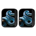 Blue Viper Snake Print Handle Covers