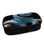 Blue Viper Snake Print Insulin Cooler Travel Case