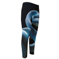 Blue Viper Snake Print Men's Compression Pants