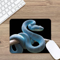Blue Viper Snake Print Mouse Pad