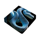 Blue Viper Snake Print Outdoor Seat Cushion Cover
