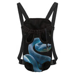 Blue Viper Snake Print Pet Carrier Backpack