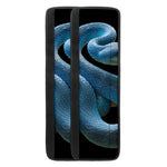 Blue Viper Snake Print Refrigerator Handle Covers