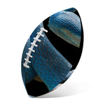 Blue Viper Snake Print Rugby Ball