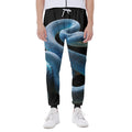 Blue Viper Snake Print Joggers
