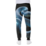 Blue Viper Snake Print Scuba Joggers