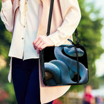 Blue Viper Snake Print Shoulder Strap Bible Bag