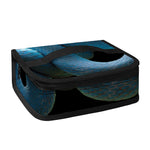 Blue Viper Snake Print Small Lunch Bag