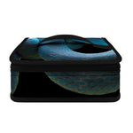 Blue Viper Snake Print Small Lunch Bag