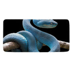 Blue Viper Snake Print Towel