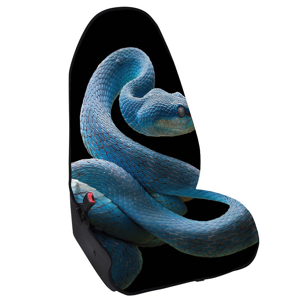 Blue Viper Snake Print Waterproof Car Seat Cover