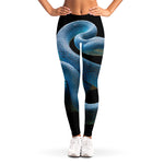 Blue Viper Snake Print Women's Leggings