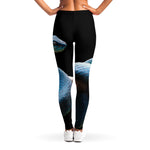 Blue Viper Snake Print Women's Leggings