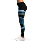 Blue Viper Snake Print Women's Leggings
