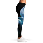 Blue Viper Snake Print Women's Leggings
