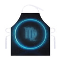 Blue Virgo Zodiac Sign Print Adjustable Apron