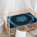 Blue Virgo Zodiac Sign Print Baby Crib Sheet
