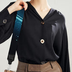 Blue Virgo Zodiac Sign Print Bag Strap