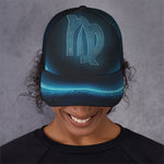 Blue Virgo Zodiac Sign Print Baseball Cap