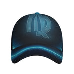 Blue Virgo Zodiac Sign Print Baseball Cap