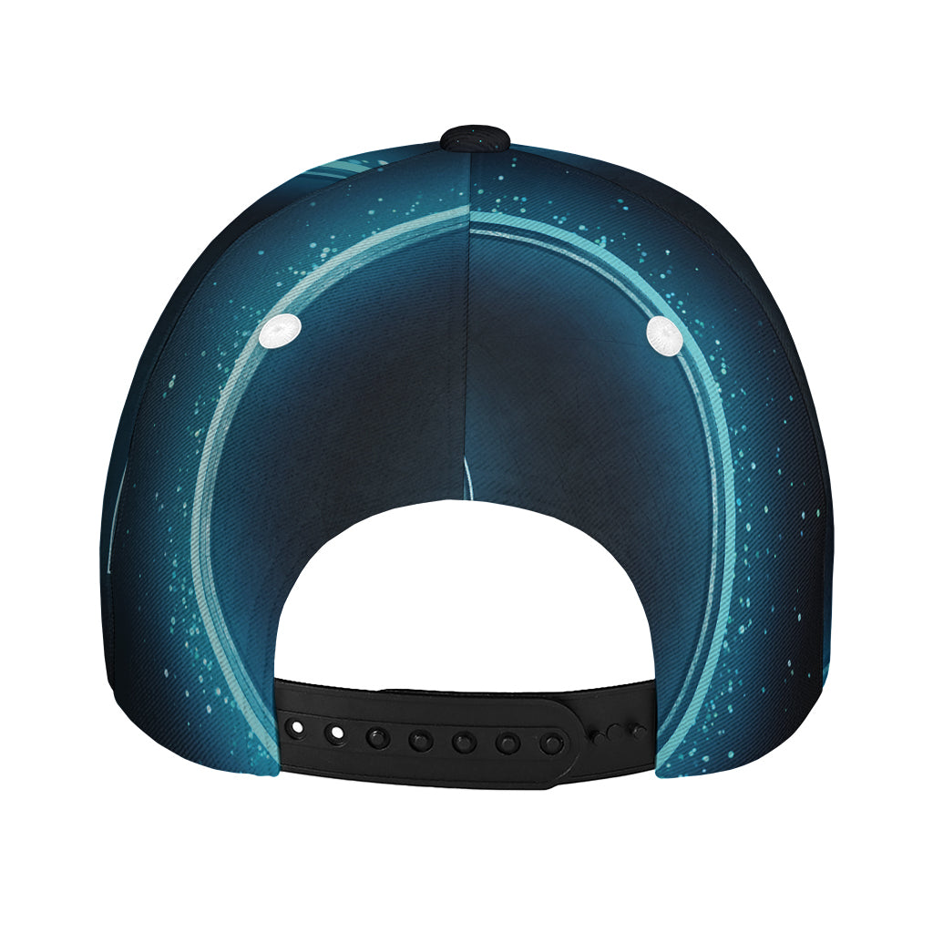 Blue Virgo Zodiac Sign Print Baseball Cap