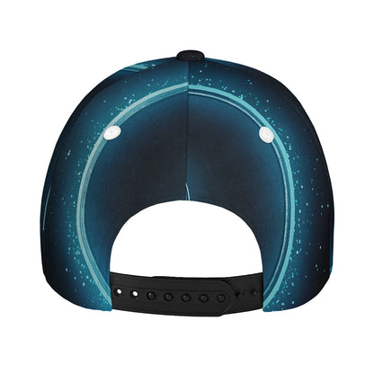 Blue Virgo Zodiac Sign Print Baseball Cap
