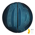 Blue Virgo Zodiac Sign Print Basketball