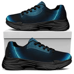 Blue Virgo Zodiac Sign Print Black Chunky Shoes