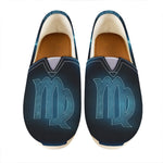 Blue Virgo Zodiac Sign Print Casual Shoes