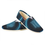 Blue Virgo Zodiac Sign Print Casual Shoes