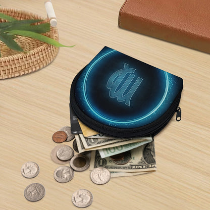 Blue Virgo Zodiac Sign Print Coin Purse