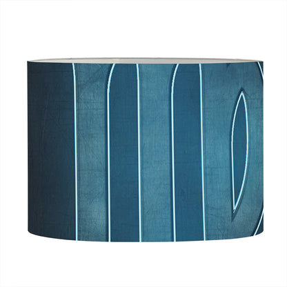 Blue Virgo Zodiac Sign Print Drum Lamp Shade