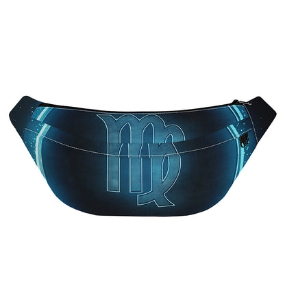 Blue Virgo Zodiac Sign Print Fanny Pack