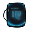 Blue Virgo Zodiac Sign Print Front Pocket Bible Bag
