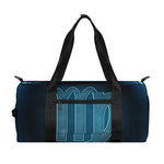 Blue Virgo Zodiac Sign Print Gym Bag