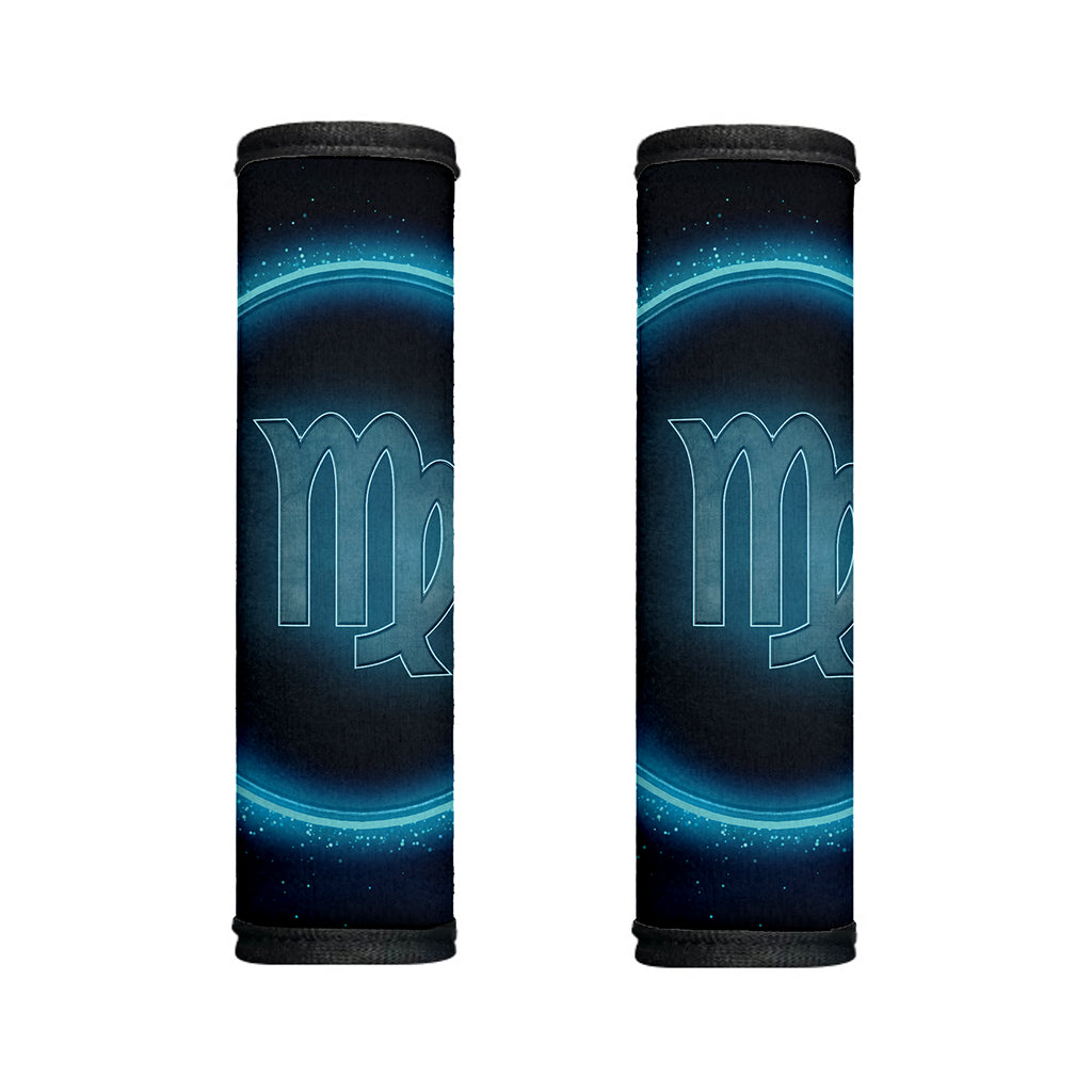 Blue Virgo Zodiac Sign Print Handle Covers