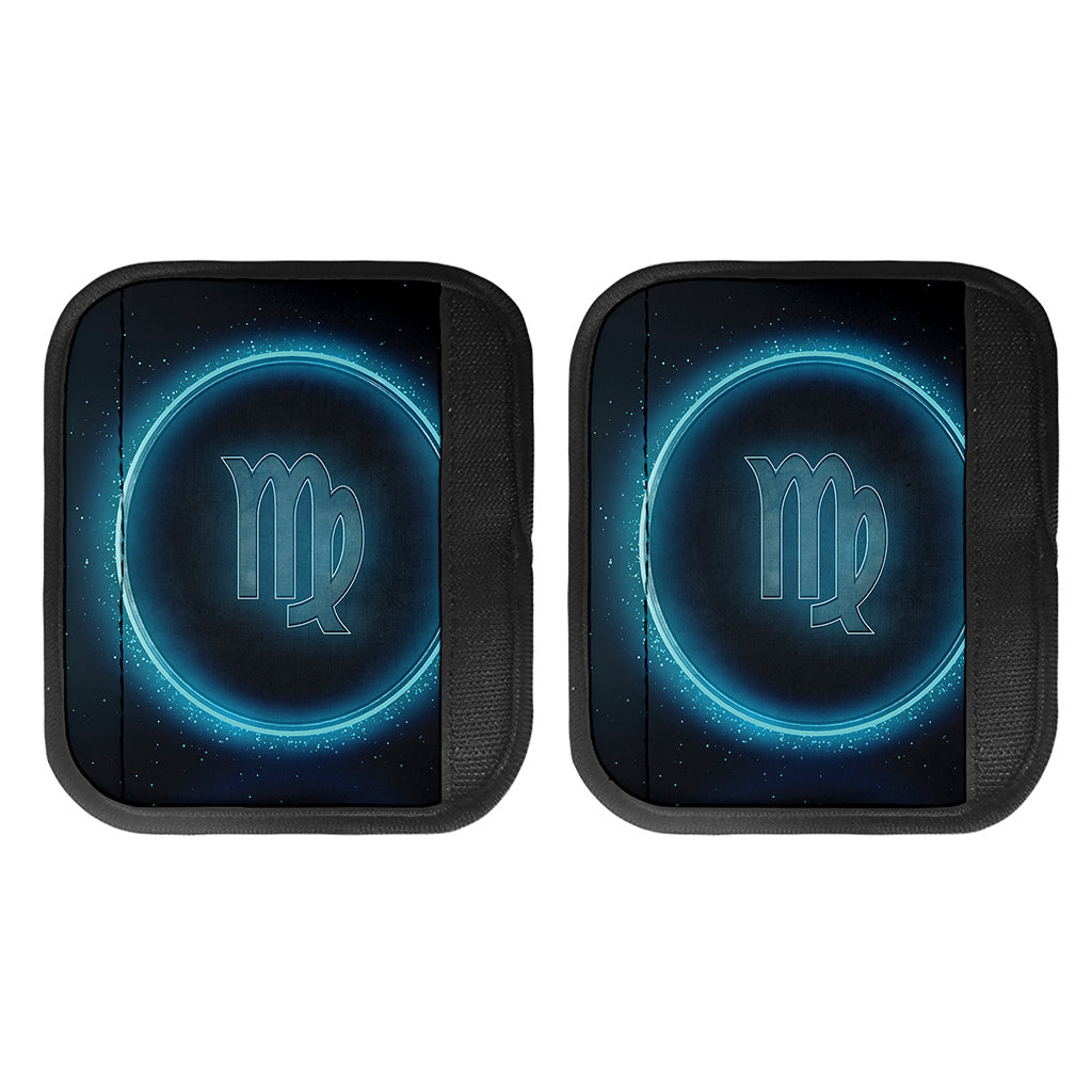 Blue Virgo Zodiac Sign Print Handle Covers