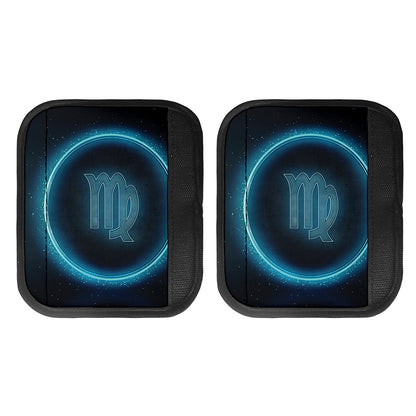 Blue Virgo Zodiac Sign Print Handle Covers